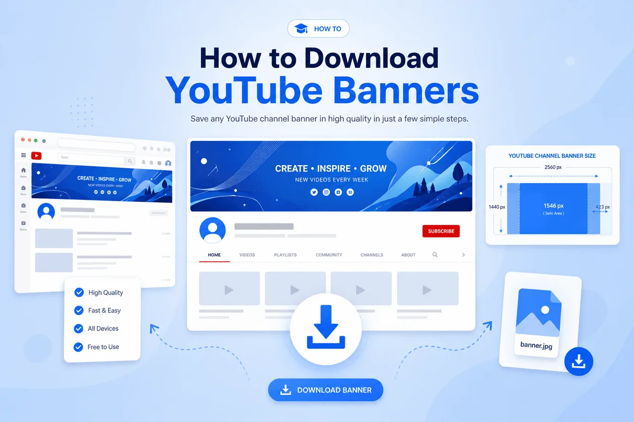 YouTube Banner Downloader — Channel Art in HD